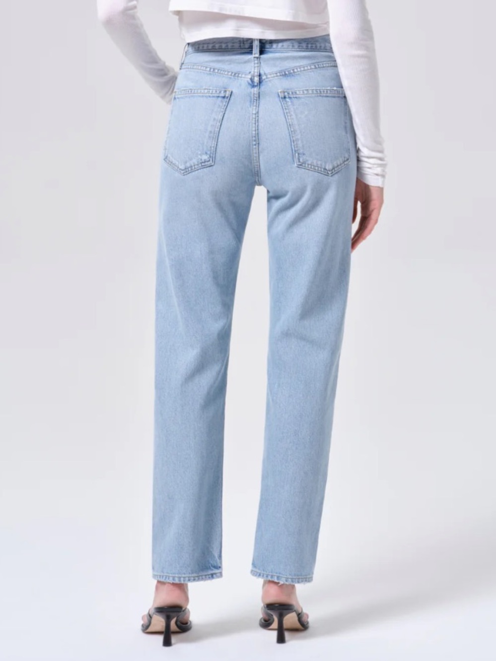 Agolde 90s Pinch Waist High Rise Straight Leg Jeans 26 - Picture 3 of 11